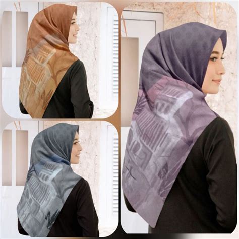 Jual Gedung Tua Series Deenay Kw Motif Terbaru Hijab Segi Empat