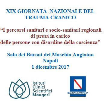 Xix Giornata Nazionale Del Trauma Cranico Anche Progettazione A Napoli