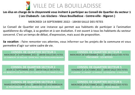 Conseils De Quartier Site Officiel De La Bouilladisse