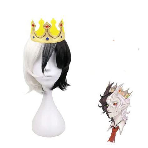 Dream Smp Ranboo Short Black White Cosplay Wig Free Shipping 2999