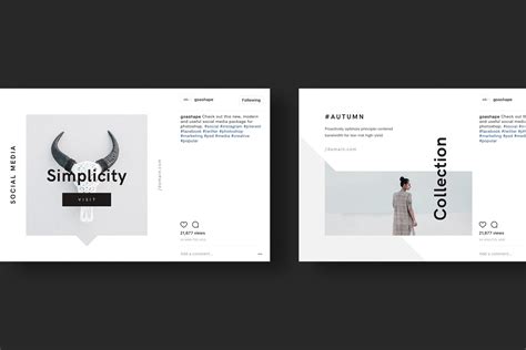 Minimal Social Media Pack Behance