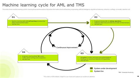 Machine Learning Cycle For Aml And Tms Reducing Business Frauds And