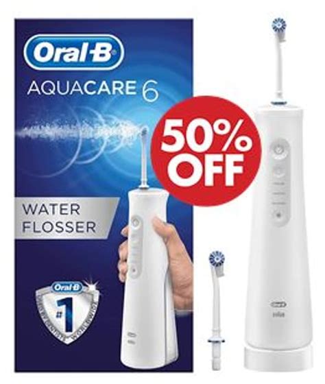 12 Price Oral B Aquacare 6 Water Flosser £6249 At Amazon