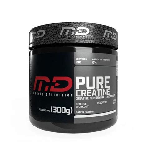 Creatina 100 Monohidratada 300g Muscle Definition MD Nutrition