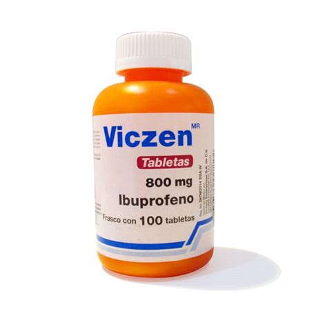 Viczen Ibuprofeno C100 Tabs 800 Mg Farmacia Del Niño Farmacia