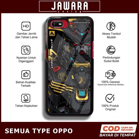 Jual Case Oppo A1K Case Hp Oppo A1K Premium Glossy Jawara Casing GDM1