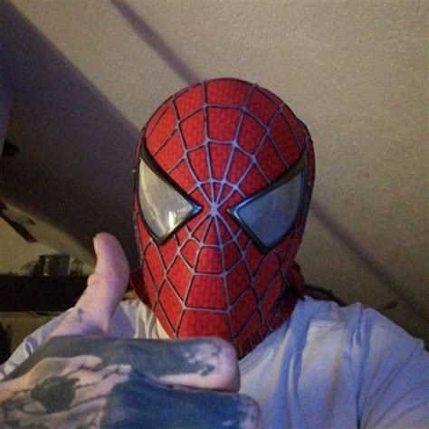 Customized Sam Raimi Spiderman Mask Cosplay Spiderman Mask Adult Mask Wearable Movie Prop Copy