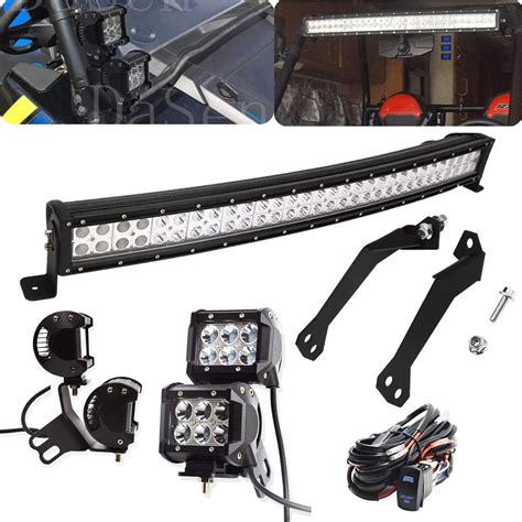 Amazon Weisen Front Inch W Curved Led Light Bar Pro Fit Cage