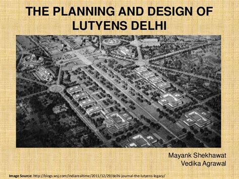 Planning of lutyens' delhi