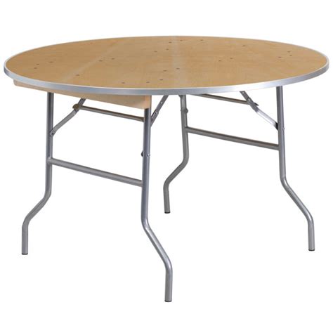 Flash Furniture Table De Banquet Pliante En Bois De Bouleau Marcott Et