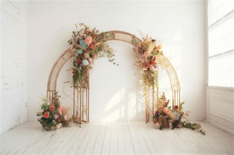 Wedding Backdrop Aesthetic Flower Decoration Indoor Studio, 53% OFF