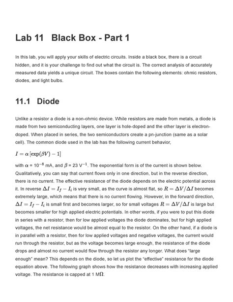 Lab Black Box Part Phys Laboratory Manual Lab