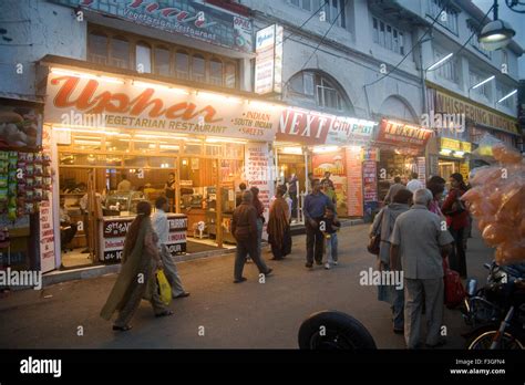 Mall Road Market On Hill Station Mussoorie Himalaya Uttranchal