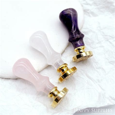 Crystal Wax Seal Handle Crystal Stone Stamp Handle Wax Seal Stamp