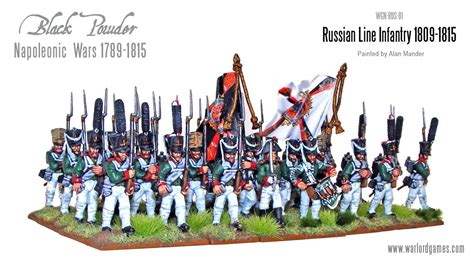 Mondinminiatura Warlord La Fanteria Di Linea Russa Dellera Napoleonica