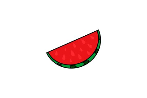 Half Watermelon Graphic by Salfiart · Creative Fabrica