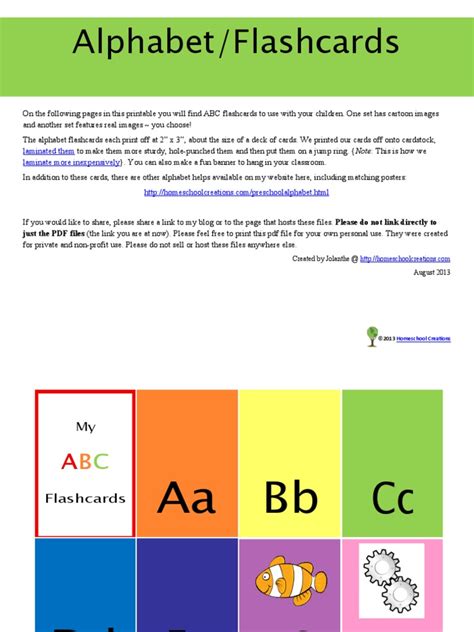 Cursive Alphabet Flashcards | PDF