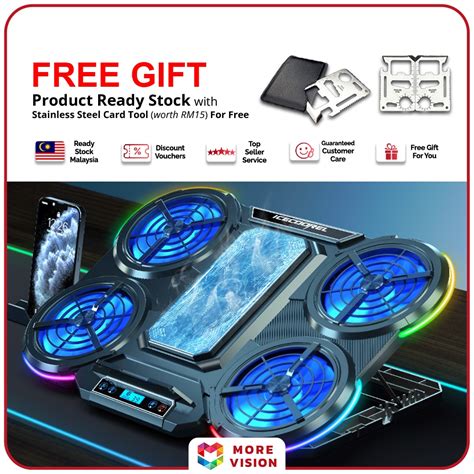 ICE COOREL Q5 Semiconductor Cooling RGB Gaming Laptop Cooler Pad USB