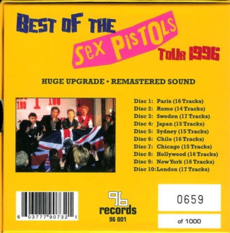 Sex Pistols Best Of The 1996 Tour 10 CD New Sealed Numbered Box Set