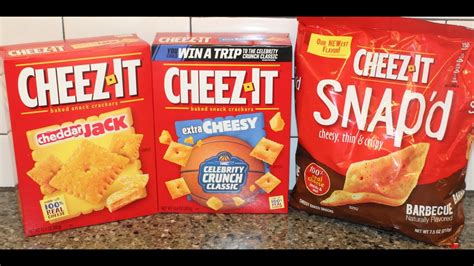 Cheez It Crackers Cheddar Jack Extra Cheesy Barbecue Snapd Review