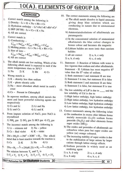 SOLUTION Neet 1a Group Elements Mcqs Studypool