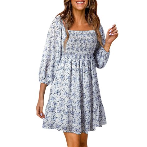 Gltpooo Womens Summer Dress 2024 Boho Floral Spring Dresses Womens Summer Dresses Casual