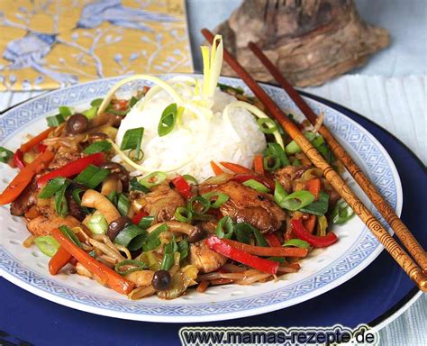 Asiatische H Hnchen Gem Sepfanne Mamas Rezepte Mit Bild Und