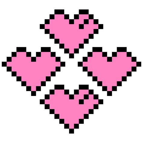 Aesthetic 8 BIt Heart Love Logo Symbol 20693005 PNG