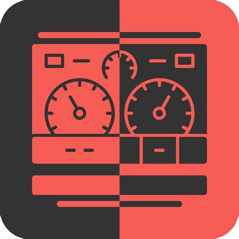 Dashboard Red Inverse Icon Vector Art At Vecteezy