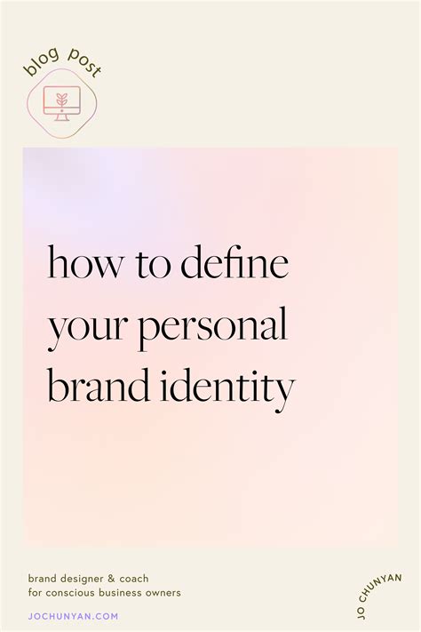 How to define your personal brand identity