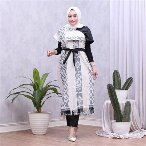 jual dress tenun outer tenun ethnik outer tenun blouze tenun dress