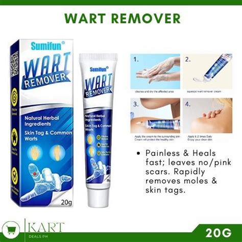 Sumifun Warts Remover Original Kulugo Remover Cream Natural Herbal Wart