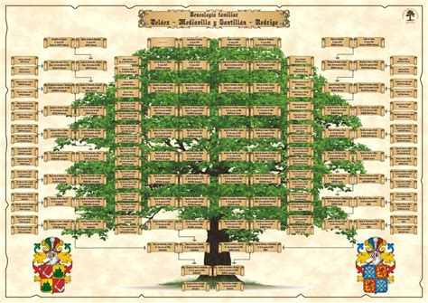 Ejemplos de árboles genealógicos emblemaheraldico