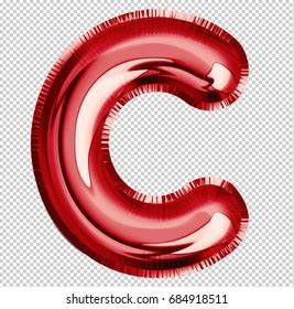 Red Balloon Font Letter C Made Stock Illustration Shutterstock