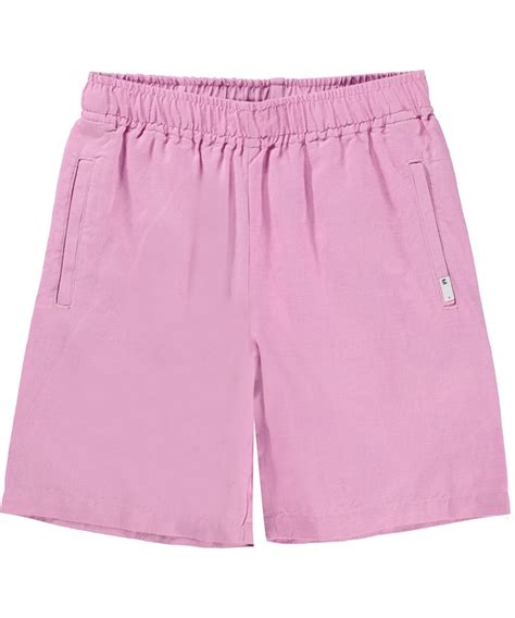 Adi Wild Orchid Purple Unisex Shorts In Cotton And Linen Molo