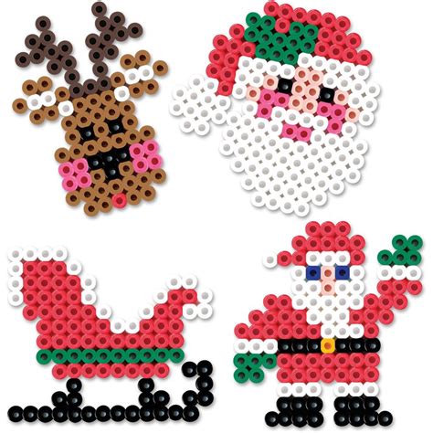 The Excitement Of Christmas Eve Is Yours To Make In Perler Beads These Easy Proj Christmas