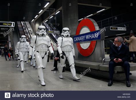 Editorial Use Only A Group Of Star Wars Fans Dressed As Stormtroopers