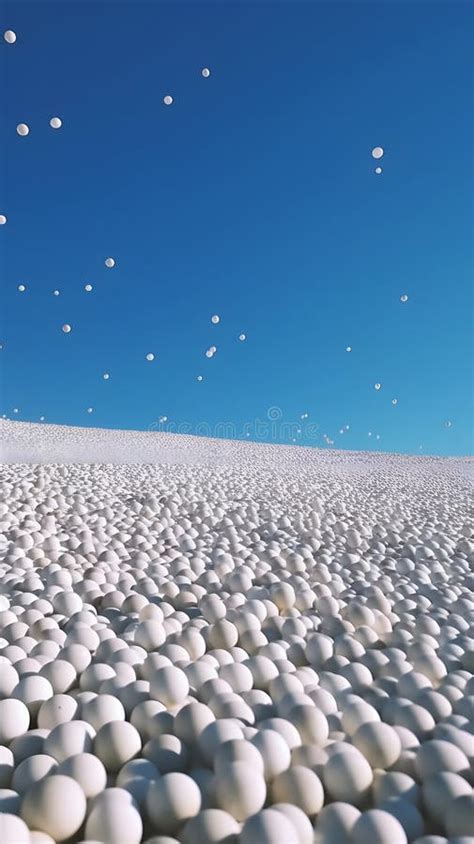 Muchas Bolas Blancas Blandas Sobre Fondo Azul Cielo Fondo Fondo De