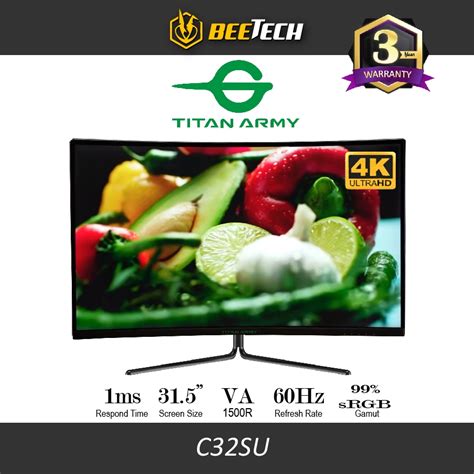 Titan Army K Monitor Uhd R Curved Hz Monitor C Su