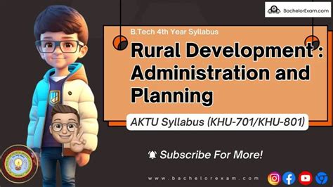 Aktu Btech Rural Development Administration And Planning Khu Khu