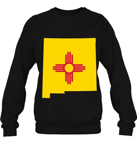 New Mexico State Flag Zia Symbol State Outline