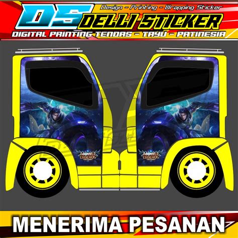 Jual Stiker Pintu Truk Blok Decal Gambar Alucard Variasi Kabin