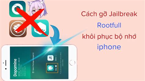 Cách gỡ Jailbreak Rootfull và khôi phục bộ nhớ iphone hadu75tv YouTube