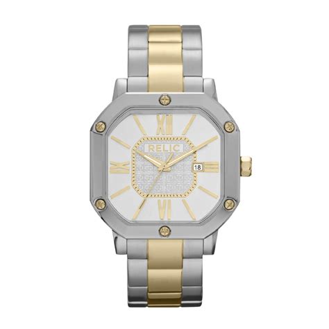 Relic Men's Two-Tone Band with Silver Dial Watch | Shop Your Way ...