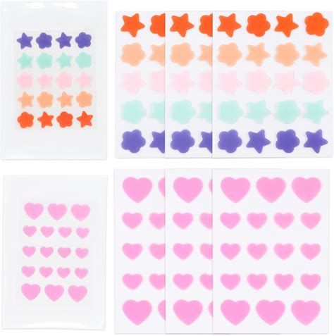 Pimple Patches114 Pcs Cute Heart Star Flower Shaped Pimple Patches