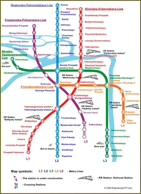 / Map of St. Petersburg Metro (Subway) / Online guide | Saint ...