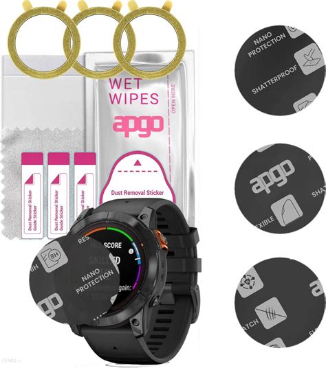 Apgo X Szk O Hybrydowe Matowe Do Garmin Fenix X Pro Zamiennik