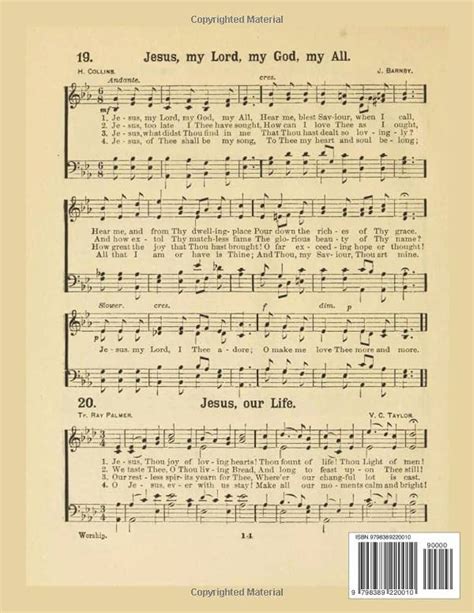 Free Printable Vintage Gospel Hymns Sheet Music Rose 49 OFF