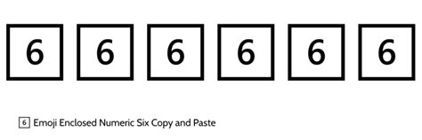 6️⃣ Emoji Enclosed Numeric Six Copy and Paste