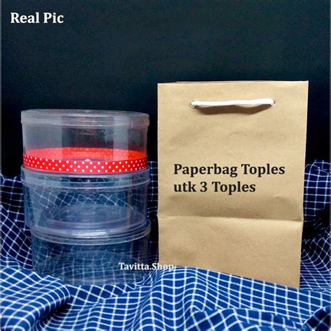 Jual Paperbag Polos Kraft Paper Bag Coklat Toples X Cm Shopee